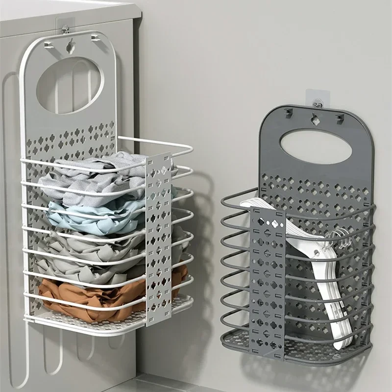 Folding-Laundry-Basket-Dirty-Clothes-Storage-Basket-Wall-mounted-Bathroom-Multifunctional-Laundry-Organizer-Dirty-Storage-Tool.jpg_ Foldable Laundry Basket